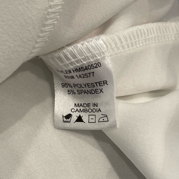 Haute Monde button down tie white wrap skirt - Picture 4 of 6